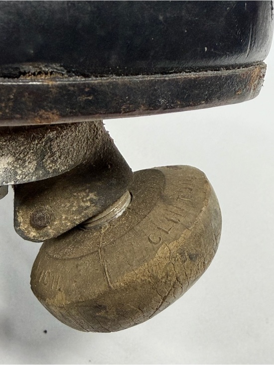 Riedell Roller Skates Black Leather Size 9 Vintage Quad Chicago Plate - Picture 15 of 15